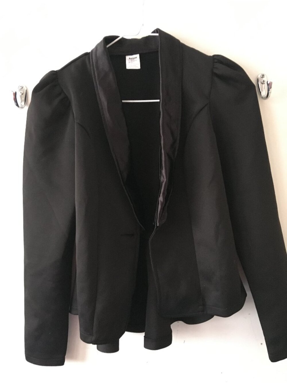 Black Blazer Jacket Formal Look Dance Costume Suit Child Large